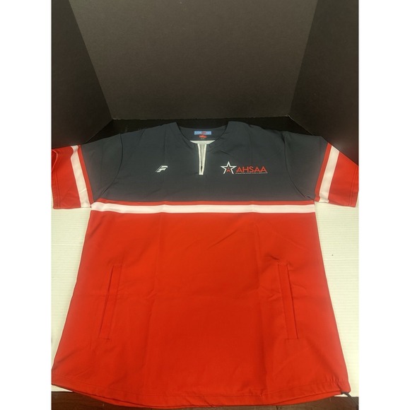AHSAA Future Ones Team Sales 1/4 Zip Pullover Adult Size XL Blue &‎ Red - Picture 1 of 6